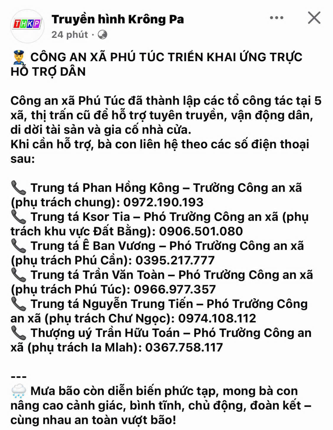 KHẨN CẤP: NHỮNG VIỆC CẦN LÀM NGAY TRƯỚC KHI BÃO SỐ 13 ĐỔ BỘ.